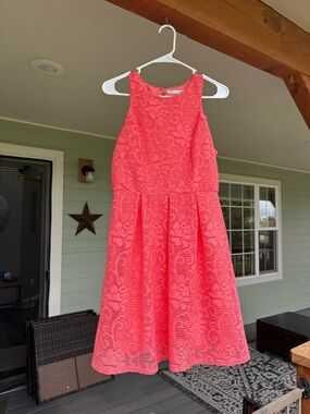 Maurices Coral Lace Sleeveless Fit & Flare Dress